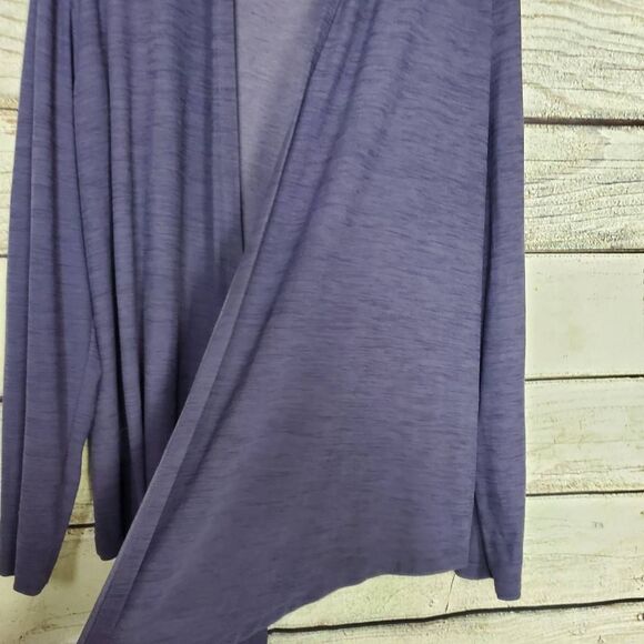 Old Navy Active Breathe On Purple Cardigan Women’s Large Lightweight Draped - Picture 2 of 6